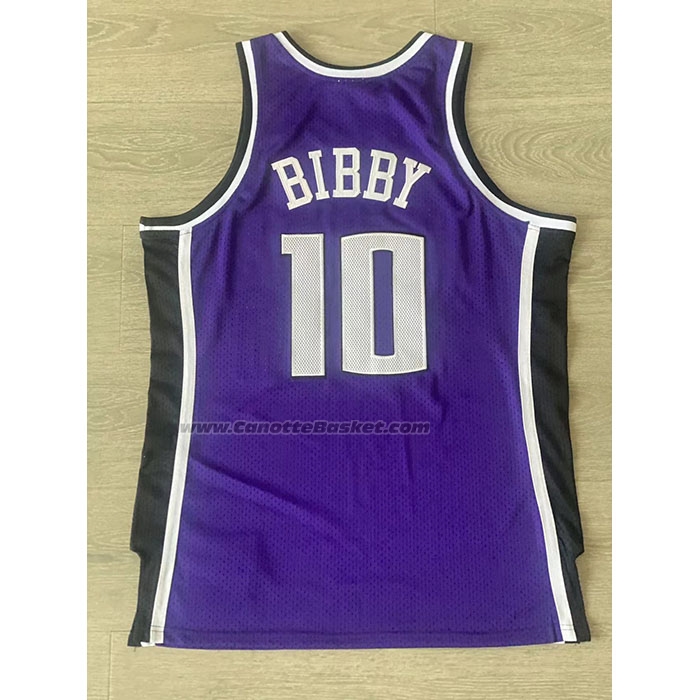 Maglia Sacramento Kings Mike Bibby #10 Mitchell & Ness 2002-03 Viola